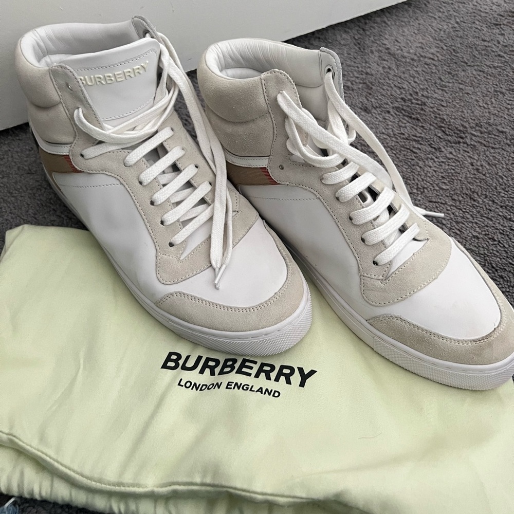 Brand new authentic Burberry high top sneakers for men!